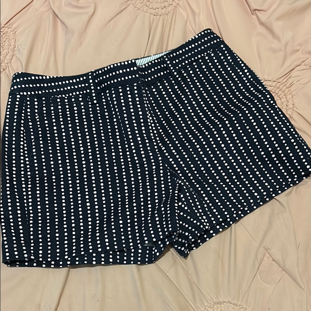 NWOT Lands' End Blue and Pink Polka Dots Shorts Relaxed Fit